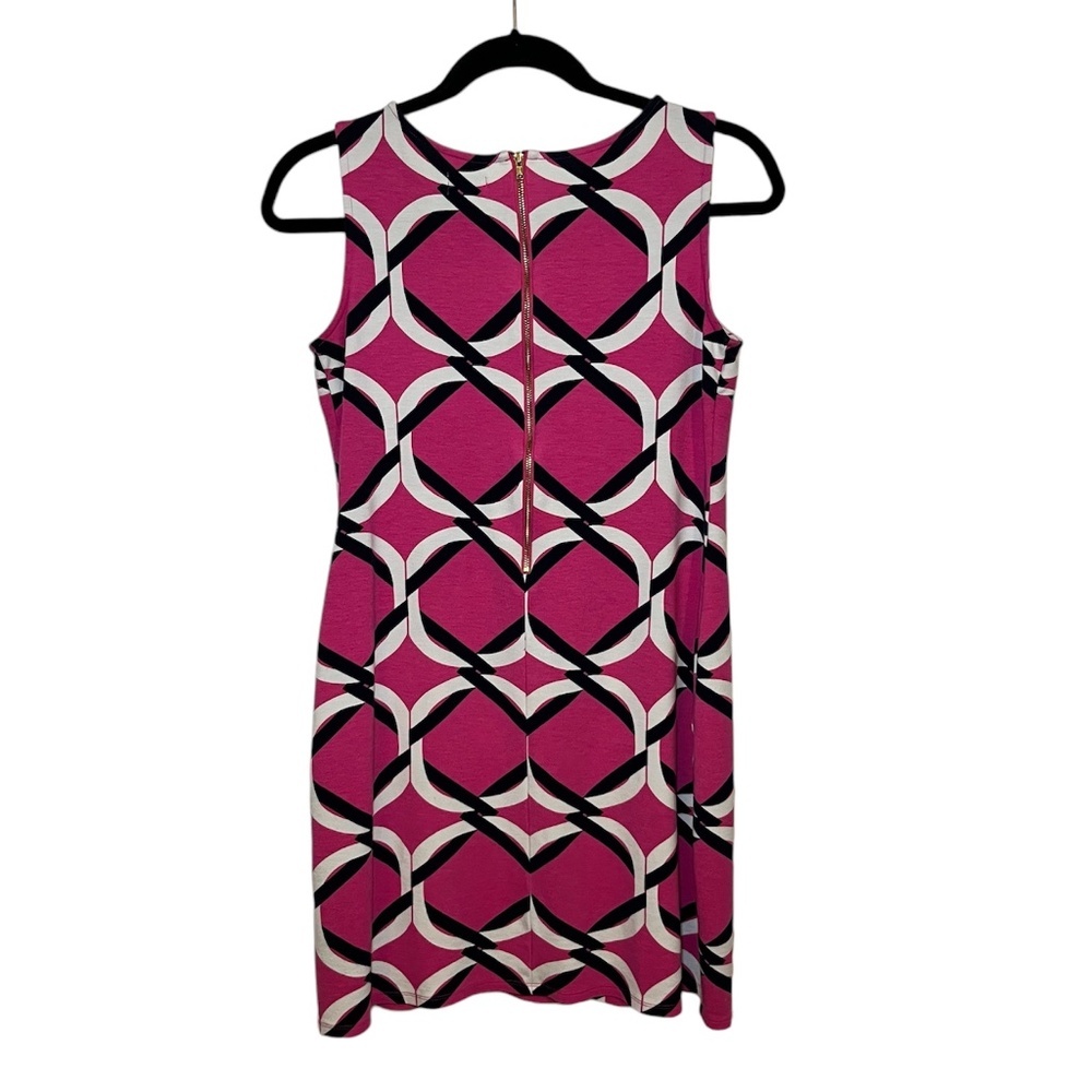 Crown & Ivy Pink Black & White Beach Knit Sleeveless Dress Size: PP - Picture 4 of 9